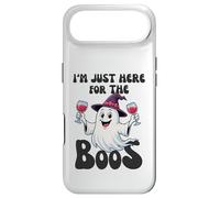 Custodia per iPhone Air Cappello divertente per Halloween con scritta «I'm Just Here for the Boos Ghost Witches»