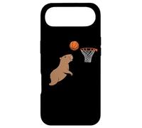 Custodia per iPhone Air Capybara Playing Sports Wild Animal Rodents Basketball