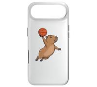Custodia per iPhone Air Capybara Playing Sports Wild Animal Rodents Basketball