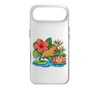 Custodia per iPhone Air Capybara salta da Lily Pad su Lotus Boat