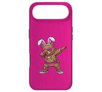 Custodia per iPhone Air Carino Anime Dabbing Bunny Bear Happy Easter Donne Ragazze Bambini