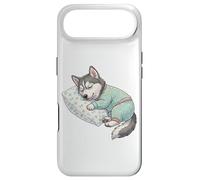 Custodia per iPhone Air Carino cane husky siberiano che dorme in pigiama Bedtime Art