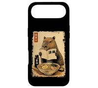 Custodia per iPhone Air Carino Capybara Ramen giapponese Kanji Edo Pittura
