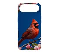 Custodia per iPhone Air Carino Cardinale Uccello E Fiori Rosa