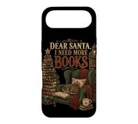 Custodia per iPhone Air Caro Babbo Natale ho bisogno di più libri Lettore di Natale Amante dei libri
