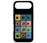 Custodia per iPhone Air Caschi Moto Grid Art Cool Bike Racing Moto Rider Gear