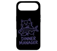Custodia per iPhone Air Cat Dinner Manager Divertente Felino Fish Amante