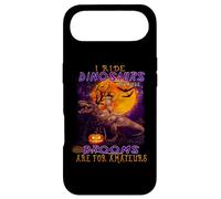 Custodia per iPhone Air Cat I Ride Dinosaurs Brooms Are For Amateurs Funny Halloween