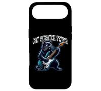 Custodia per iPhone Air Cat Scratch Fever Cat che suona la chitarra Rock and Roll Design
