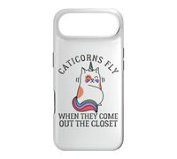 Custodia per iPhone Air Caticorns Fly When They coming out the closet Cat Unicorn Fun