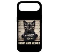 Custodia per iPhone Air Catnip Made Me Do It Mugshot per gli amanti dei gatti gatti mamma gatto papà