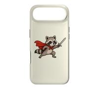 Custodia per iPhone Air Cavaliere procione carino con spada e mantello Fantasy Adventure
