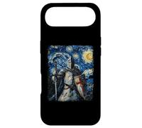 Custodia per iPhone Air Cavalieri Templari Croce Notte Stellata Pittura