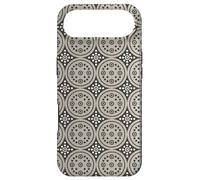Custodia per iPhone Air Charcoal Grey Taupe Cream Polka Dots Circles Cells PatternCh