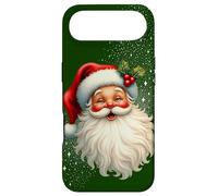 Custodia per iPhone Air Cheerful Santa with Holly & Sparkles - Holiday Art