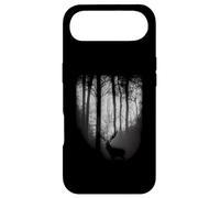 Custodia per iPhone Air Chiaroscuro Foresta Di Notte Con Una Bella Luna Alce