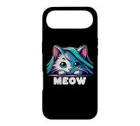 Custodia per iPhone Air Chibi Cat Peeking from Blanket