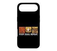 Custodia per iPhone Air Chicken Poops Eggs Repeat Funny Homesteader Backyard