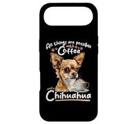 Custodia per iPhone Air Chihuahua Chiwawa Dog Coffee Tutte le cose sono possibili con