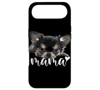 Custodia per iPhone Air Chihuahua nero a pelo lungo cane Chiwawa amante dai capelli lunghi