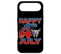 Custodia per iPhone Air Chinese Crested Dog American Flag Sunglasses Happy 4th July