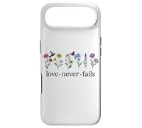 Custodia per iPhone Air Christian Love Never Fails Scripture Corinthians Bible Verse