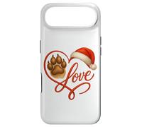 Custodia per iPhone Air Christmas Paw Love Heart Santa Dog Mom Funny Pet Lover Dogs