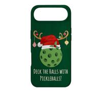Custodia per iPhone Air Christmas Pickleball con cappello di Babbo Natale