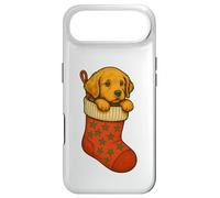 Custodia per iPhone Air Christmas Puppy in Stocking Cute Holiday Dog Winter