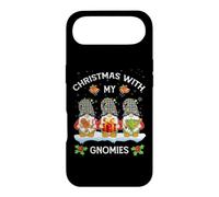 Custodia per iPhone Air Christmas With My Gnomies - Gnomo natalizio a quadri, colore: bianco