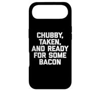 Custodia per iPhone Air Chubby, Taken & Ready For Some Bacon Shirt divertente grasso ragazzo grasso