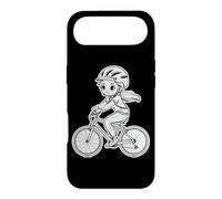 Custodia per iPhone Air Ciclismo Ragazza Schizzo Ciclista Pista ciclabile