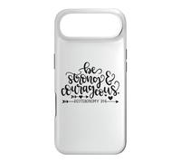Custodia per iPhone Air Citazione in versi biblici cristiani Be Strong And Courageous