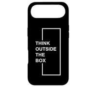 Custodia per iPhone Air Citazione motivazionale "Thinking Outside the Box", arte minimalista