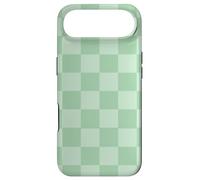 Custodia per iPhone Air Classic Checkered Checker Board Sage Green Pattern