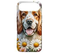 Custodia per iPhone Air Clumber Spaniel Summer Wildflowers Daisies Art