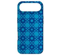 Custodia per iPhone Air Cobalt Dark Blue Stars Square Mediterranean Turkish Pattern