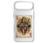 Custodia per iPhone Air Coffee First Card - Biglietto per mamma, moglie, madre, regina, parodia, regalo grafico