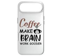Custodia per iPhone Air Coffee Make Brain Work Gooder Sign Fueled by Coffee Sarcasm