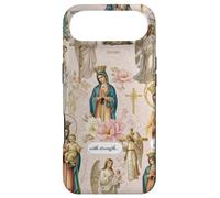 Custodia per iPhone Air Collage cristiano cattolico floreale vintage della Vergine