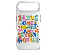 Custodia per iPhone Air Colorato eccentrico I Love One Man And Diversi Cavalli Carino
