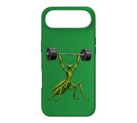 Custodia per iPhone Air Comic Praying e Mantis Sollevamento Pesi Allenamento Design