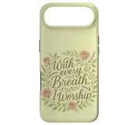 Custodia per iPhone Air Con ogni respiro che adoro, citazione cristiana, fede