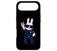 Custodia per iPhone Air Cool Bunny Police Rabbit Rock On Animal Graphic Officer
