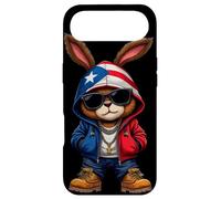Custodia per iPhone Air Cool Bunny Puerto Rican Flag Hoodie Outfit Vibes Boricua