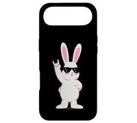 Custodia per iPhone Air Cool Bunny Rock On Funny Rabbit Occhiali da sole Design