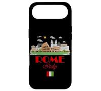 Custodia per iPhone Air Cool Vintage Roma Italia Skyline with Italy Flag, Rome Italy