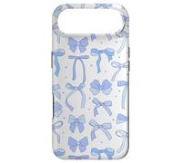 Custodia per iPhone Air Coquette Blue Bows and Ribbons Pattern Romantic Style