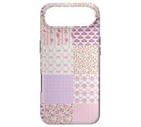 Custodia per iPhone Air Coquette Floral Patchwork Quilt Pink Aesthetic Vintage