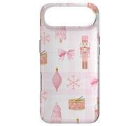 Custodia per iPhone Air Coquette - Schiaccianoci con albero di Natale e neve, motivo scozzese